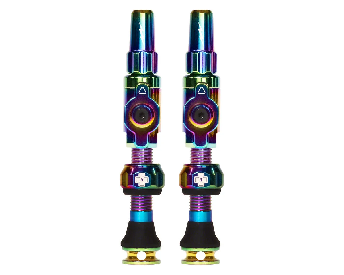 Muc-Off Big Bore Lite Tubeless Valves (Iridescent) (Medium) (35mm)